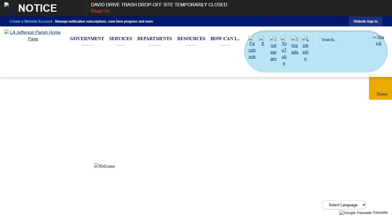 Jefferson Parish, LA Official Website